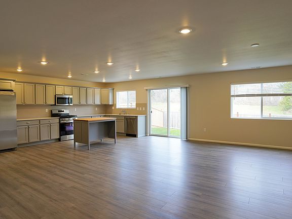 Kitchen, dining and great room space