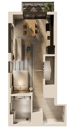 Floor plan Banzai Studio