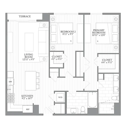 Floor plan 2B