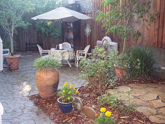 great entertaining private backyard