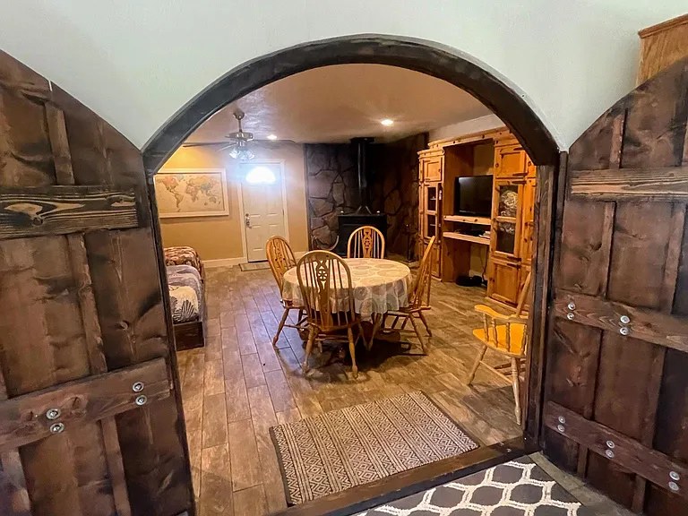Entrance to the suite from the kitchen.