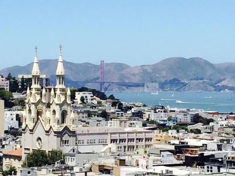 View of Golden Gate Bridge from Roof Deck