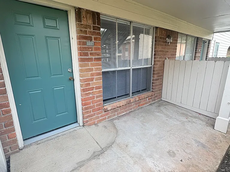 Front door and patio