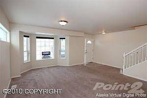 Bay window in living room