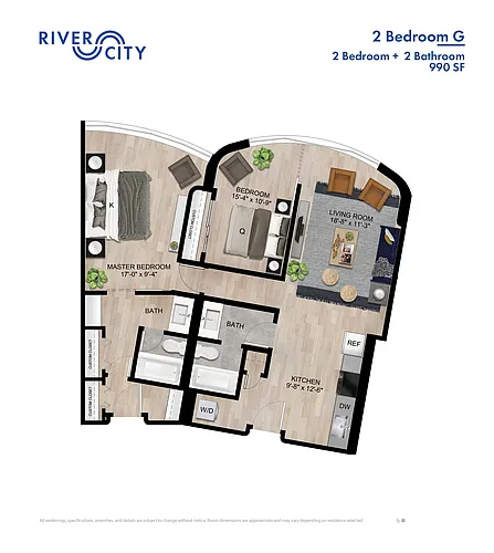 Floor plan 2 BR Standard