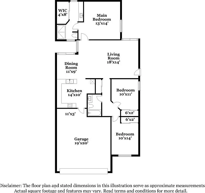 3 bed, 2.0 bath, 1228 sqft, $2,080 — Photo 2