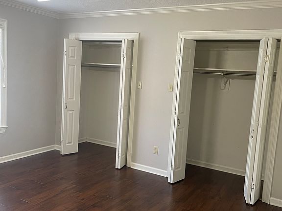Closets in master bedroom