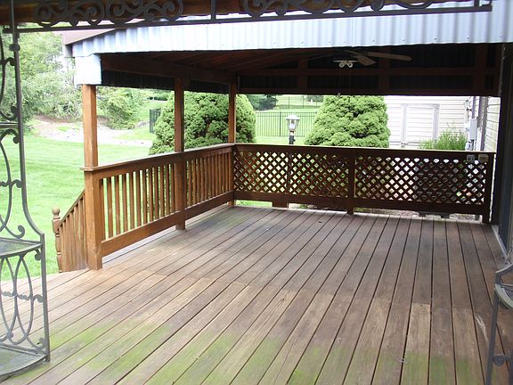Large private deck/backyard
