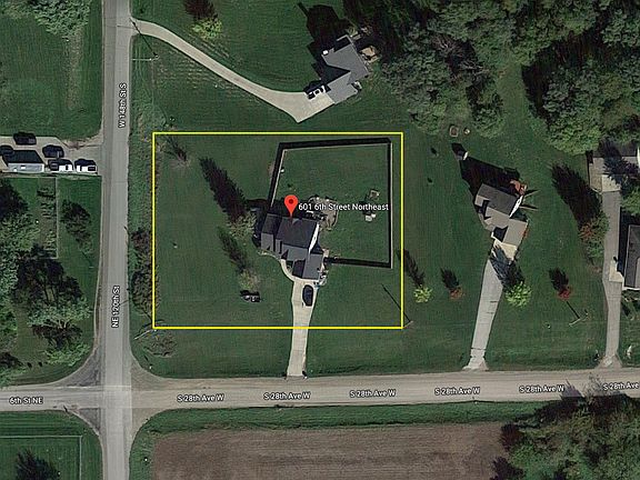 Huge Lot Indicated by Yellow