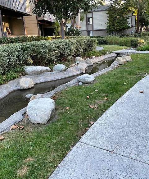 Beautiful view of waterfall and streams from private balcony