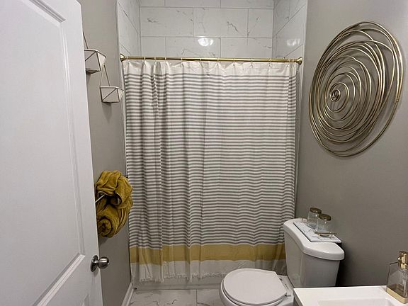 Modern Full Size Bathroom with Oversized Tile Floors