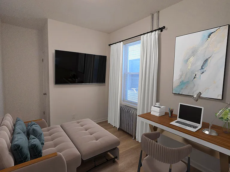 Bedroom 3. Can be used as office, game room. In room storage closet as well.
