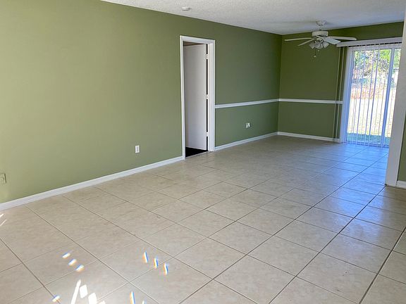 Living room and dining area