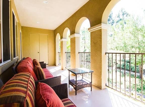 Serene and spacious out door patio overlooking the view