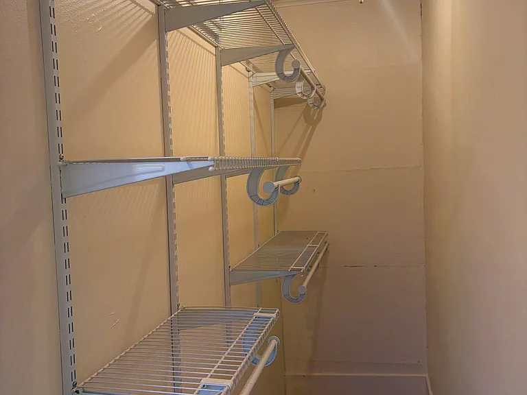 Walk-in bedroom closet