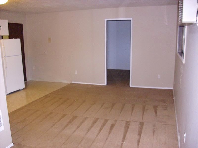 Large living space with open kitchen