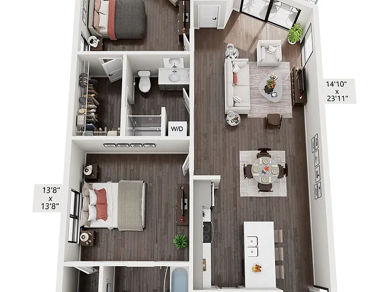 2 Bedroom Deluxe 2 Bedroom Deluxe
