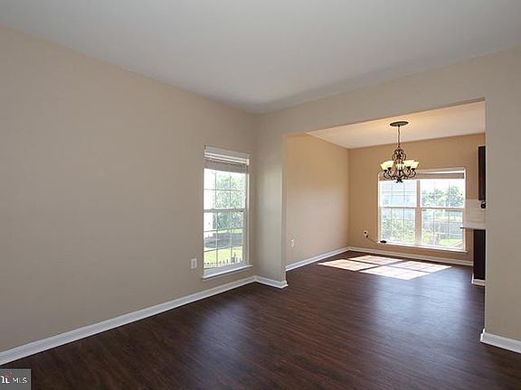 Living room overlooking dining room