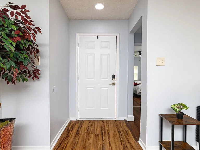 Welcoming door to living room