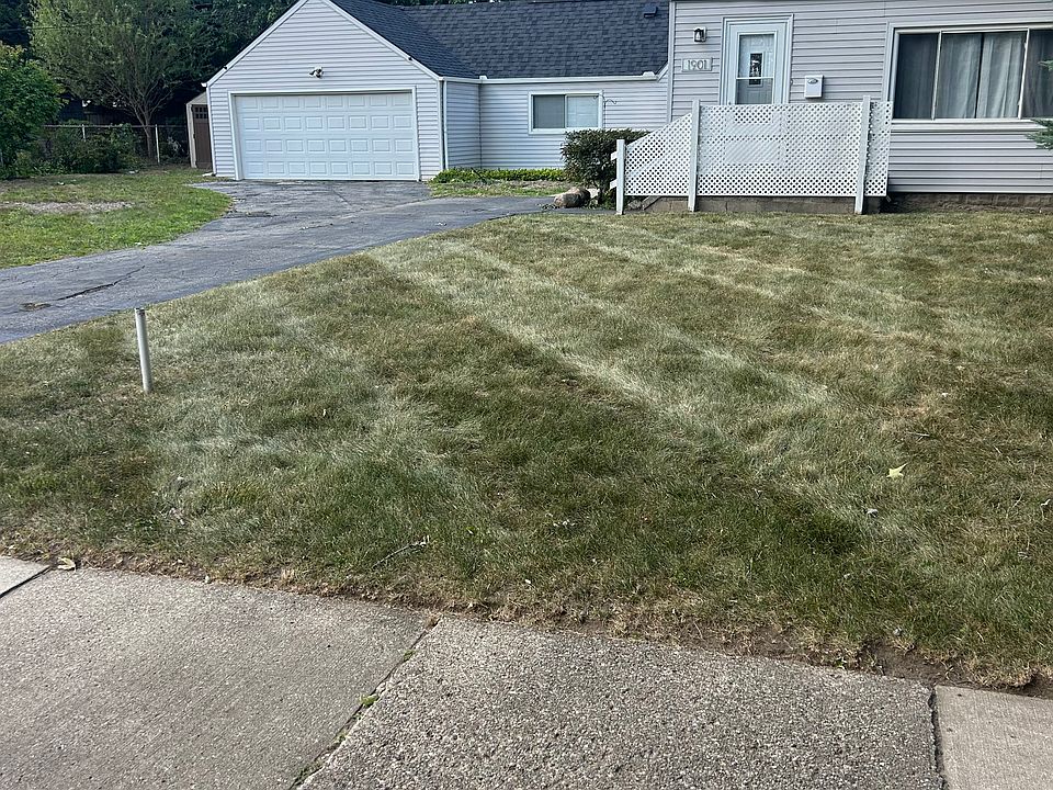 Front yard, double lot