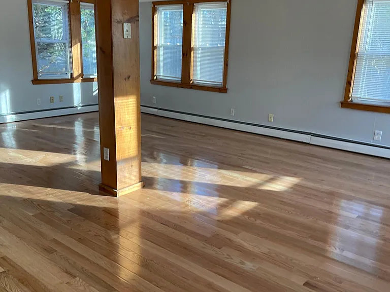 living room and part of dining area