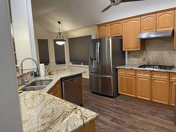 Updated kitchen with new stainless appliances