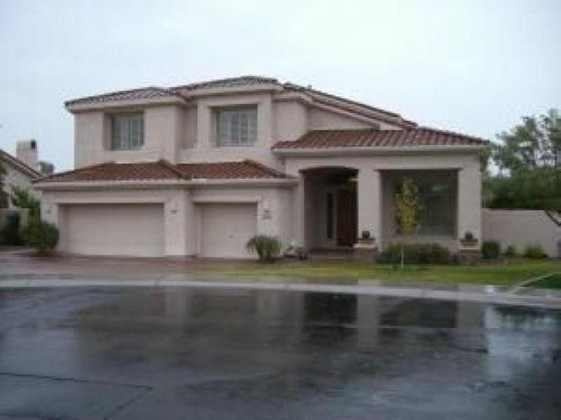 Front side with 3 Car Garage, 2 stories