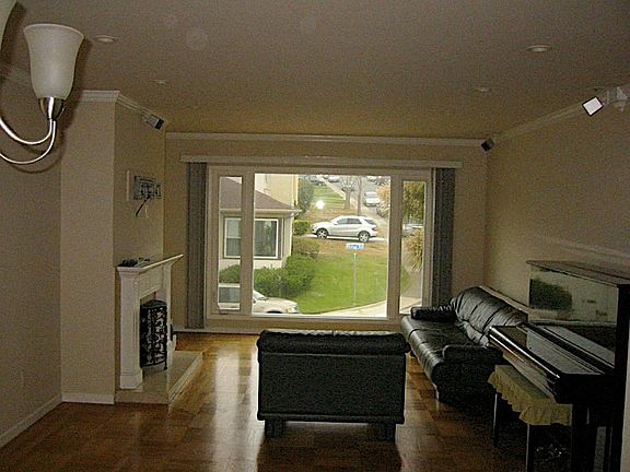 View from living room (previous furniture)