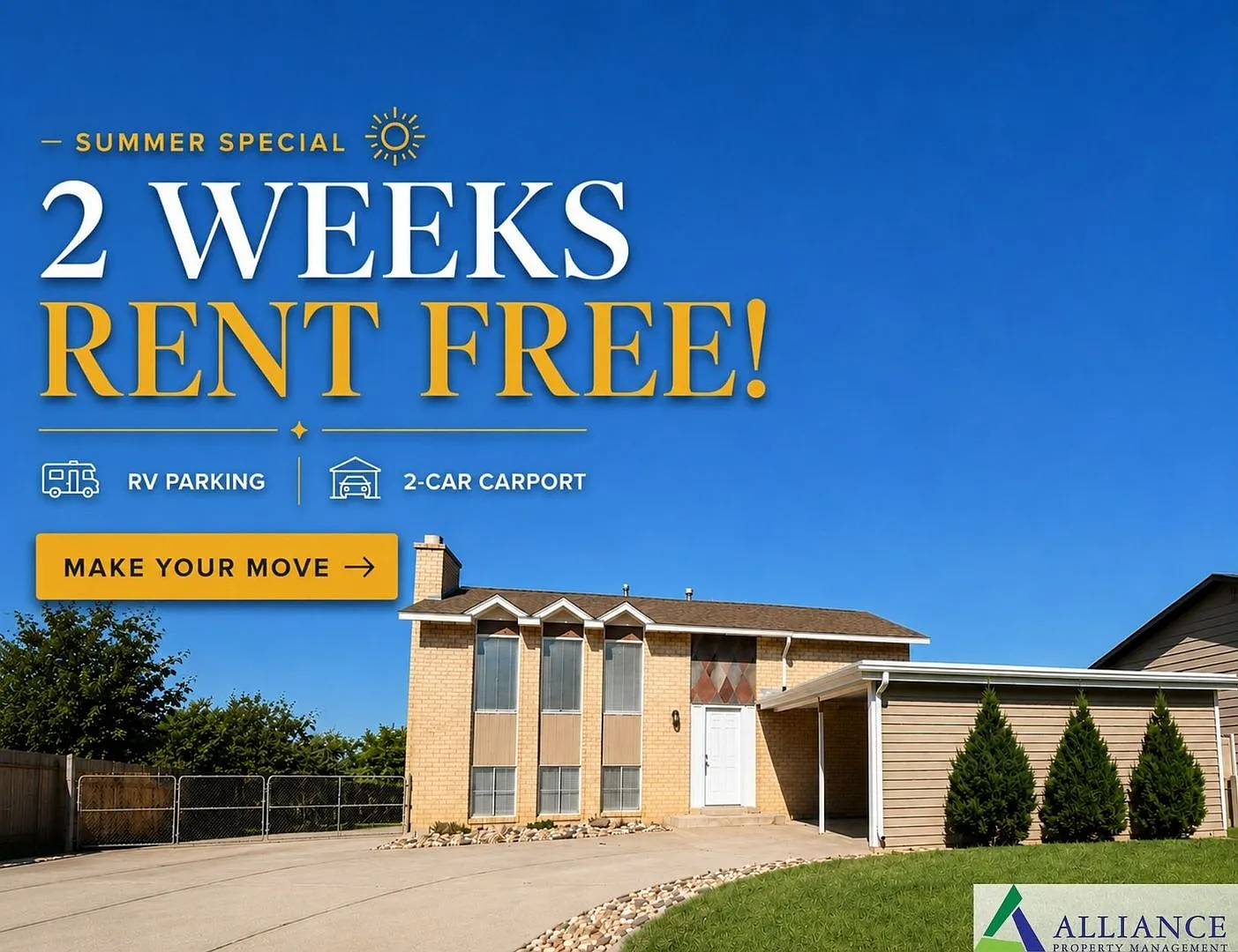 Light Up Your Summer 2 Weeks Rent Free! | Spacious 3 Bed, 2 Bath Home with RV Parking & Outdoor S... — Photo 1