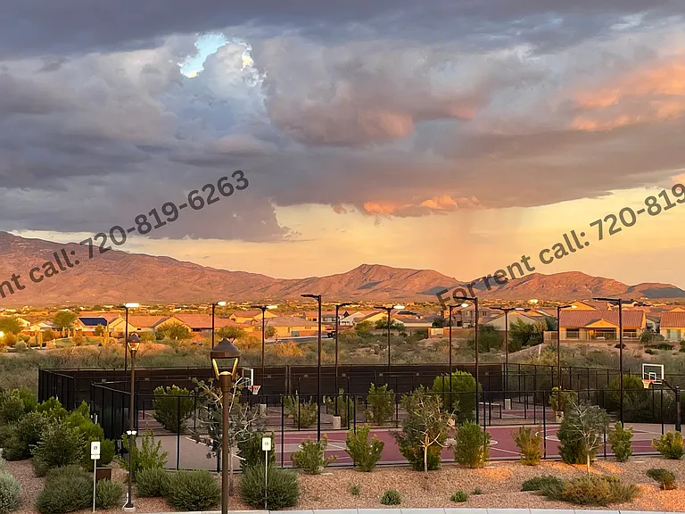 Community pickleball court and basketball court for residents