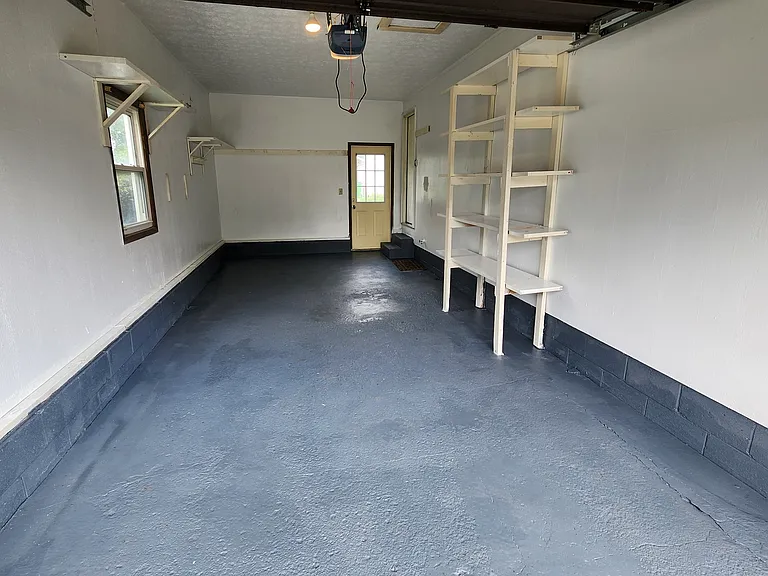 1.5 car Garage with opener