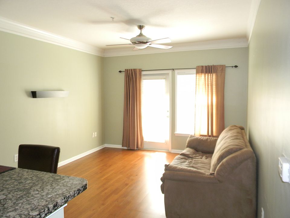 Hardwoods in the bright living space