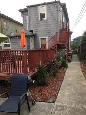 View to the front from the cottage