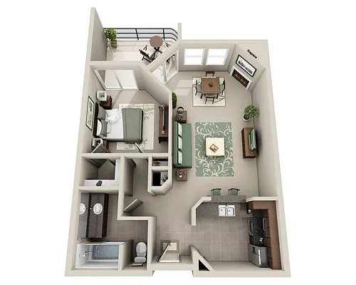 Floor plan Oceancrest (A1C)