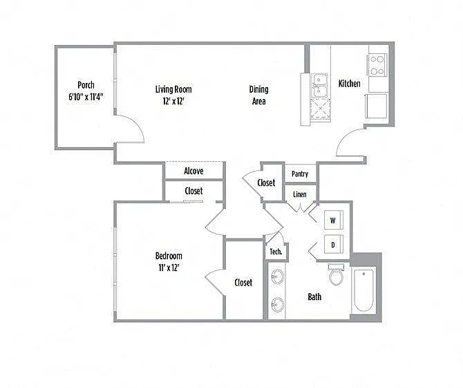 Floor plan A6 - Eastbridge