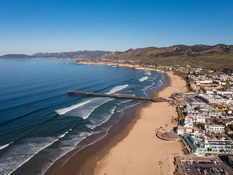 Arial for Pismo Beach a short drive or long stroll from the Condo!