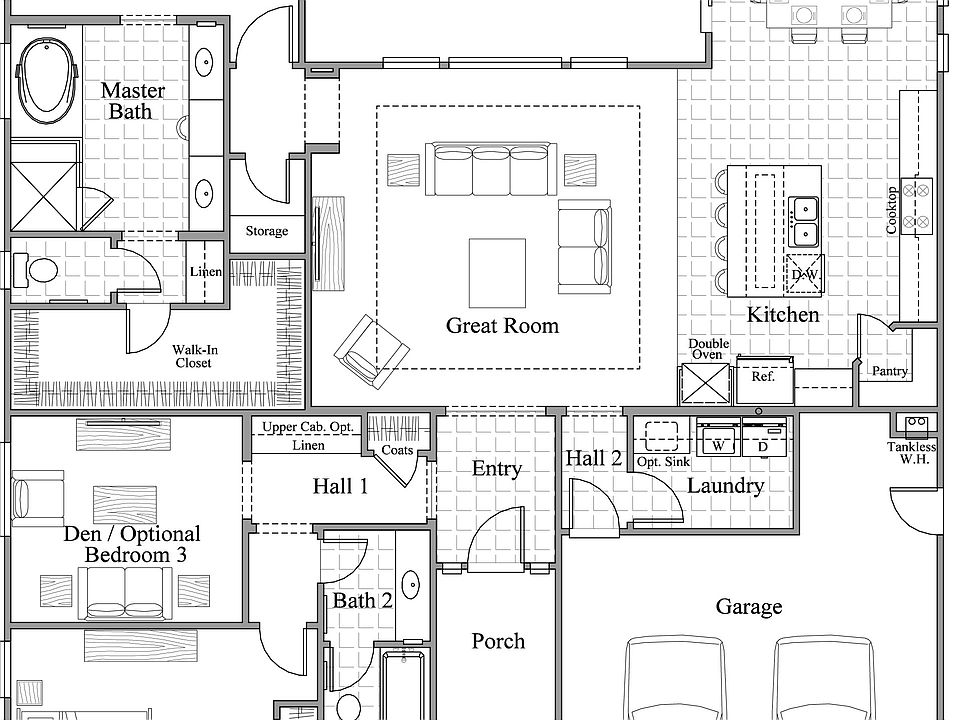 Kensington Plan, Highgate Regents at Seven Oaks Active Adult