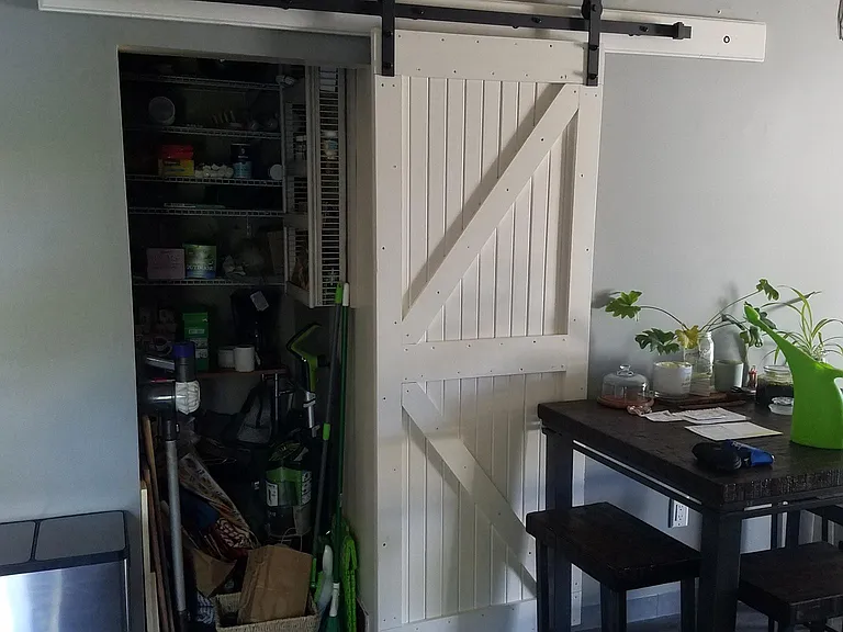 Custom Barn Door Pantry