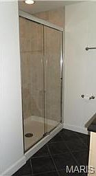 Shower in bathroom