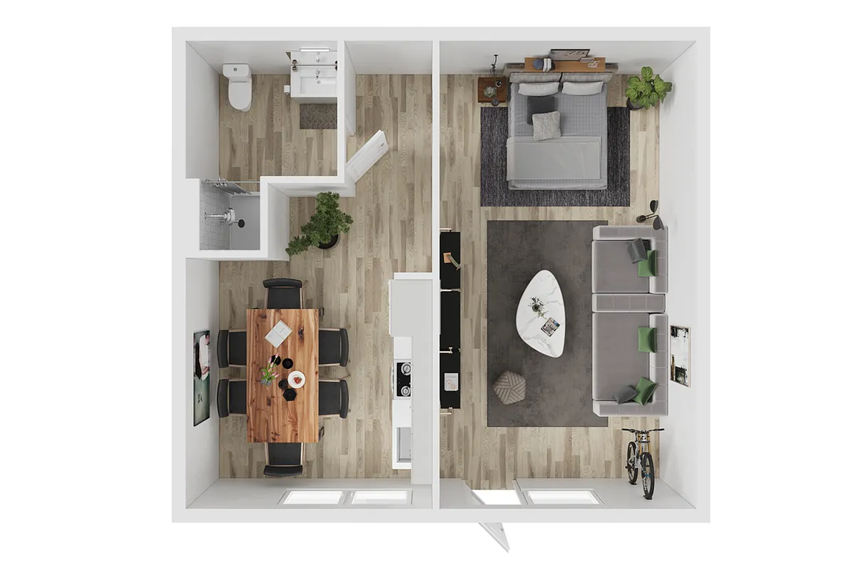 Floor plan 1 Bedroom