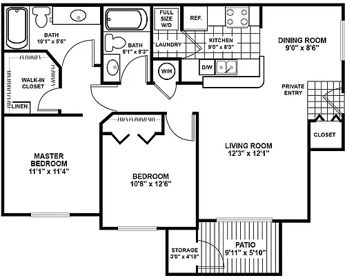 Floor plan Maple 1 - Signature