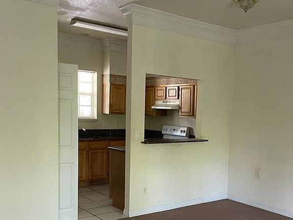 Open floor plan with kitchen