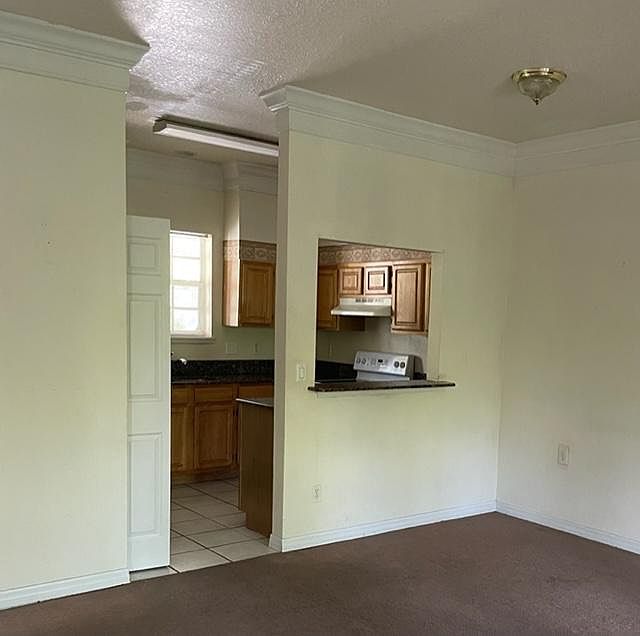 Open floor plan with kitchen