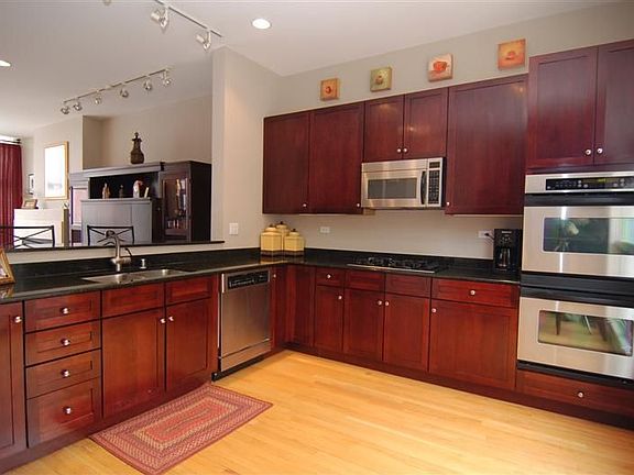Cherry, Granite, Stainless Kitchen