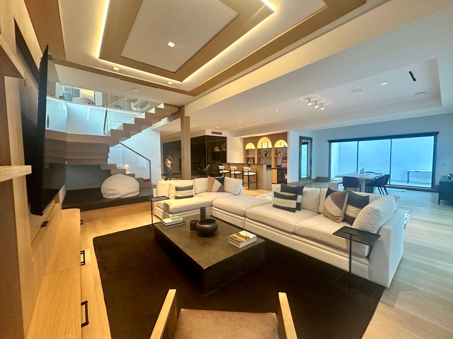  Lower level hangout sectional & movie room 