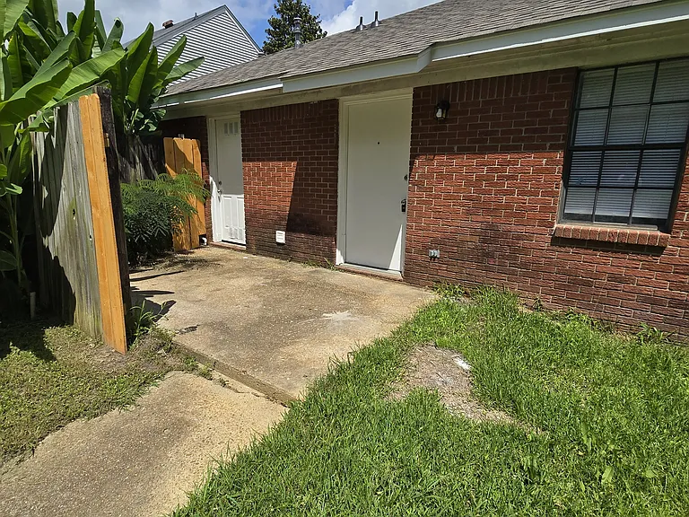 rear private patio