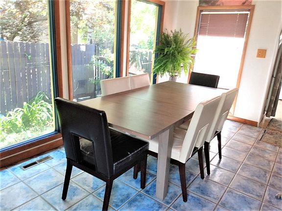 Dining room opens to the kitchen