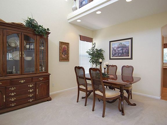 Spacious dining room