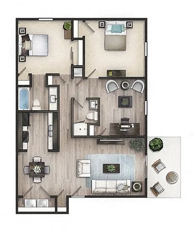 Floor plan 3 Bedroom 2 Bathroom