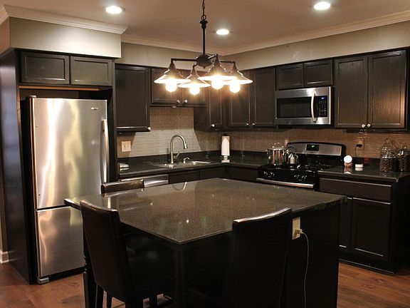 Built-in Island storage and seating area